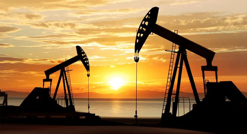 Proceso de extracción de petroleo y gas